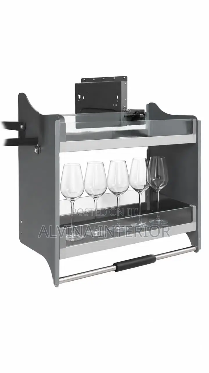 Pull Down Unit. GLASS/ WIRE