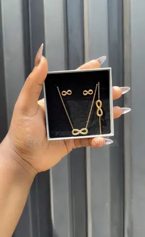 Gold Infinity Jewelry Set