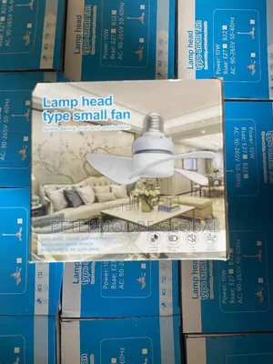 Lamp Head Ceiling Fan 10W Quiet Cooling Fan Fits Any Light Bulb Holder