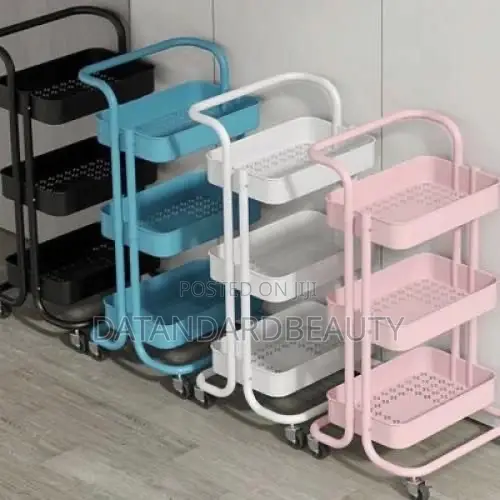 3 Steps Plastic Trolley