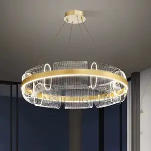 Modern LED Novelty Living Room Chandelier Ceiling Bedroom Round Light