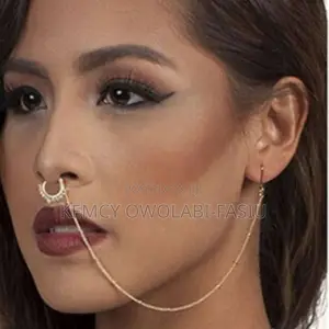 Korra Non Tanish Gold Chain Nose Ring
