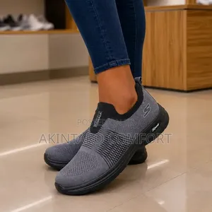 Grey Unisex Slip-on Sneakers for Men Women – Casual Shoes