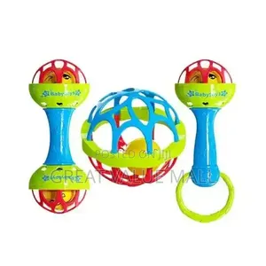 Digabi Infant Hand Rattle Toy Set: Vibrating Rattles for Babies