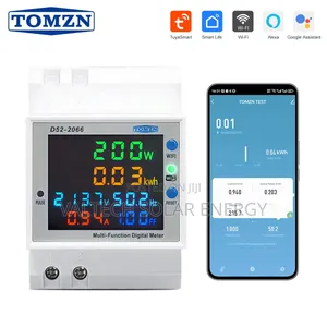 Tomzn Din Rail AC Monitor Wifi Smart 6in1 100a Energy Meter