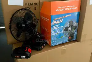 Portable Cordless Rechargeable Lithium Fan With 2 Batteries