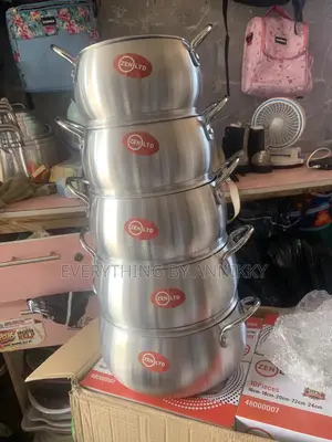 5 Pieces Belly Aluminum Pot