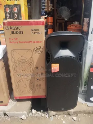 Classic Audio CA205B 2×15" Battery Powered PA Speaker System