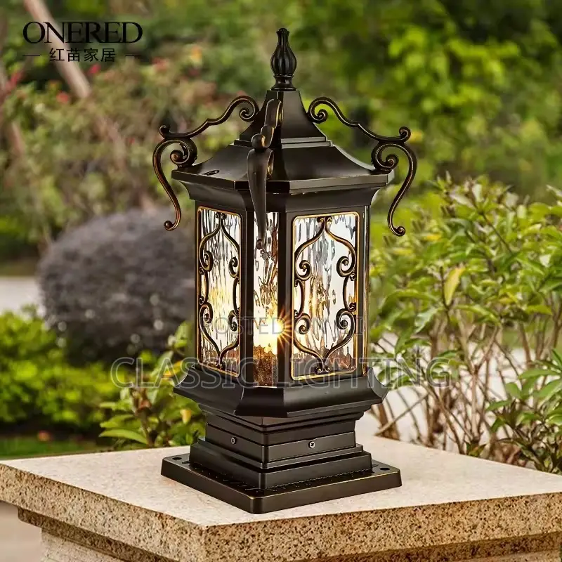 Outdoor Column Head Light, Gate Post, Courtyard Light