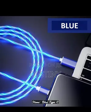 USB-C Cable Flowing Light Fast Charging Led USB Charger Cable