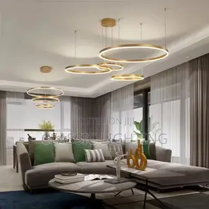 Modern Fashion LED Rings Pendant Light for Living Dining Room Kitchen