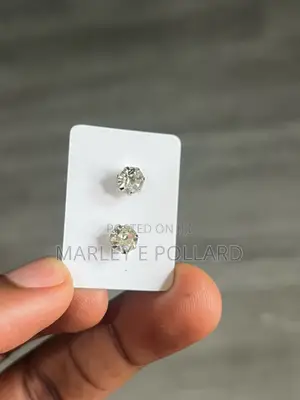 6 - 2 MM Round Cut Alloy Push Back Studs Earrings