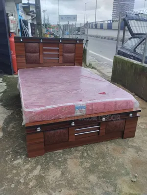 6by6 Wooden Bed Frame and Mattress