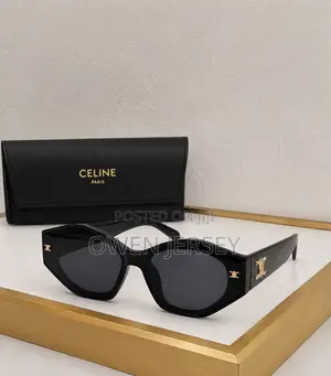Celine Black Luxury Square Sunglasses - Fashion Eyewear Unisex.