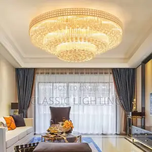 Circular Living Room Lamp Crystal Lamp Cake Bedroom Living Room Light