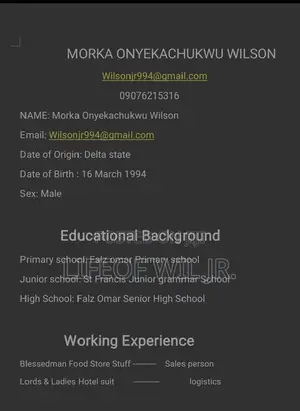 Part-Time Weekend CV