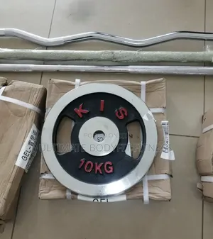 Brand New Pair 10kg Chrome Olympic Weight Plate