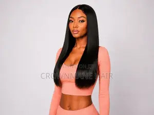 Bone Straight 20-Inch Human Hair Wig – 2x6 Closure, Pay on Delivery