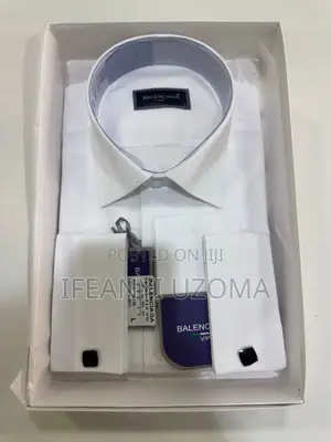 White Color Parterns Quality Balenciaga Shirt