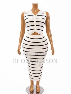 Classy Stripe Two Pieces