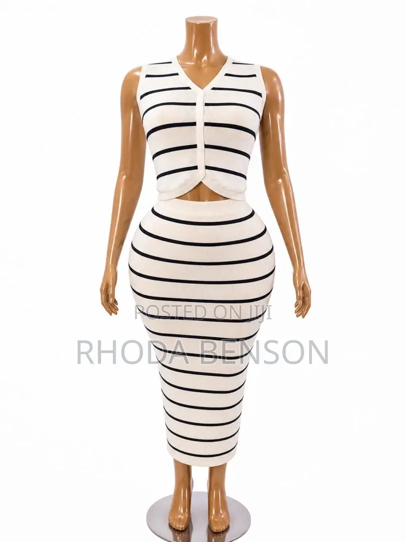 Classy Stripe Two Pieces