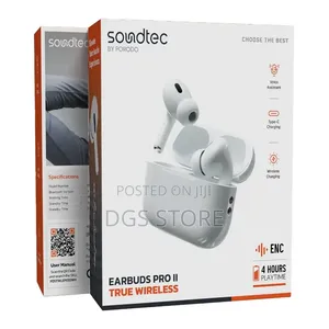 Porodo Soundtec Earbuds Pro 2 ENc Wireless Earbuds