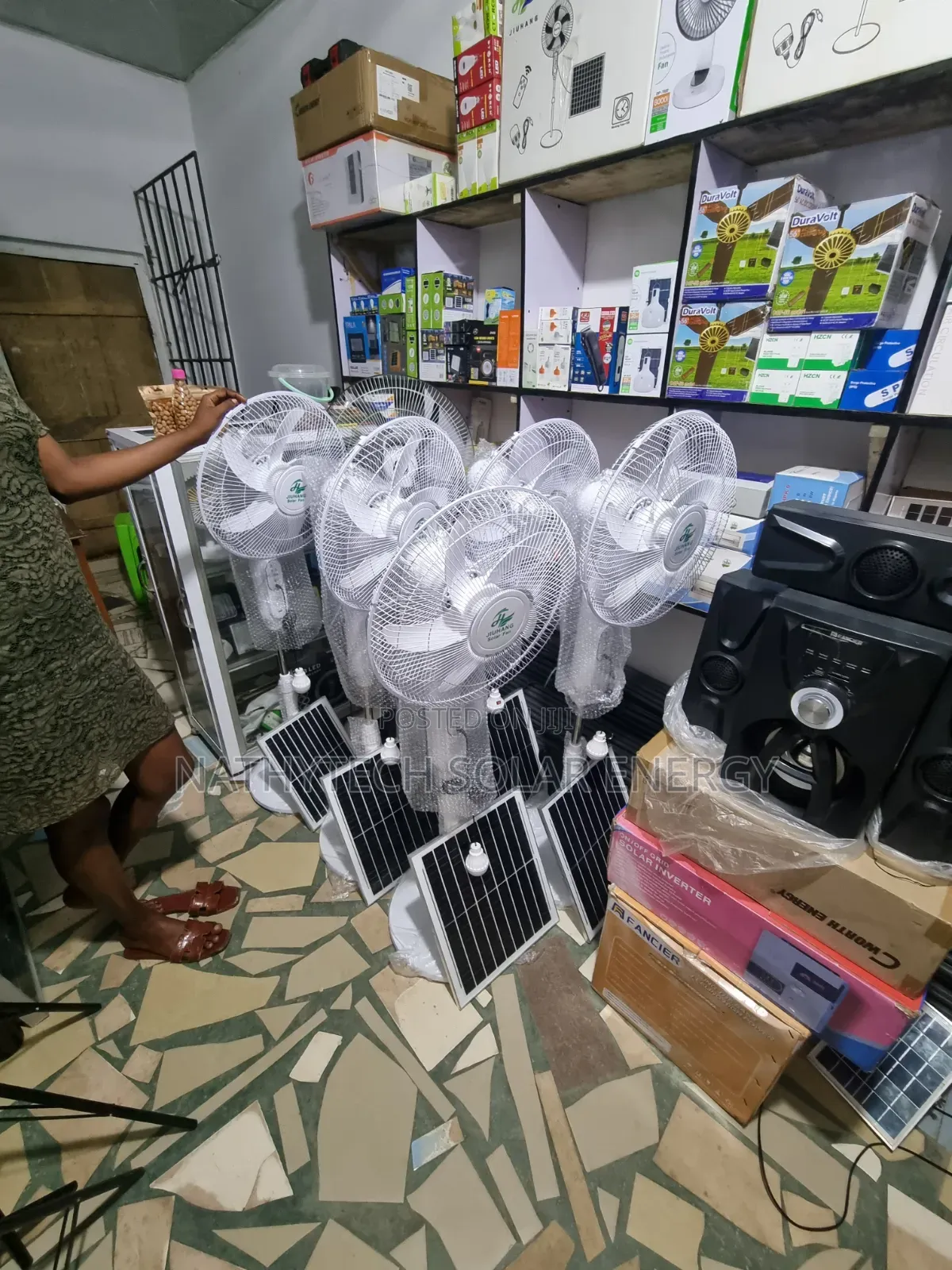 Solar Standing Fan