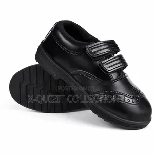 Boys Double Strap School Shoe