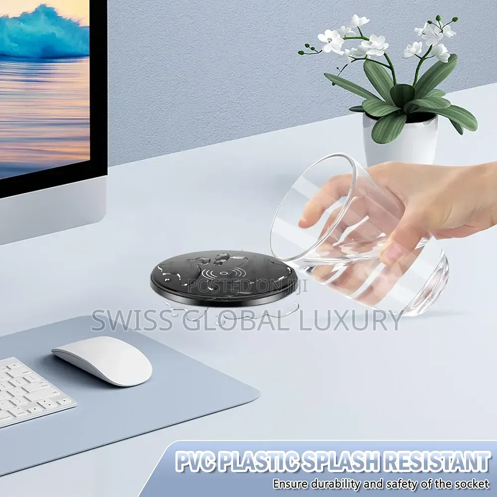 High Quality Pop Up Table/Desktop Socket With Wireless Charging Port.
