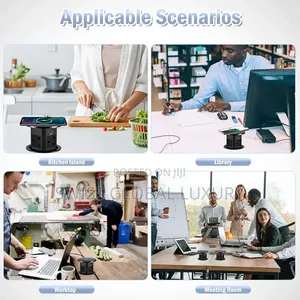 High Quality Pop Up Table/Desktop Socket With Wireless Charging Port.