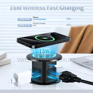 High Quality Pop Up Table/Desktop Socket With Wireless Charging Port.