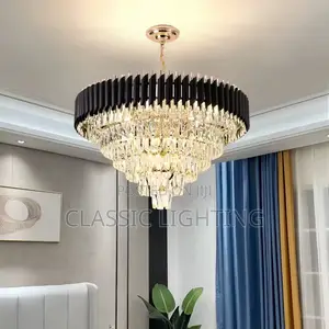 Creative Cone Luxury Crystal Chandelier Lustre Home Modern Light