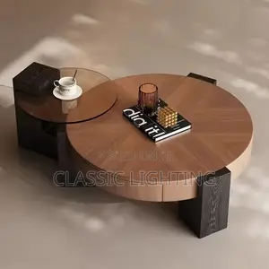 Italian Minimalist Round Coffee Table Living Room Home Decor Table
