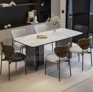 Dining Table Modern Simple Living Room Italian 6 Seater
