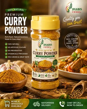 Premium Curry Powder 50g - Jhabis Foods | 100% Natural