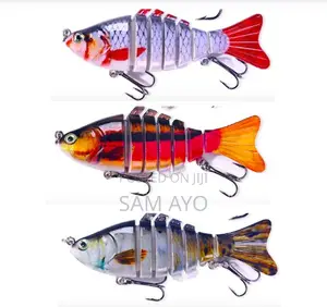 3 in 1 - 7 Segment Hard Fishing Lure Bait Hook