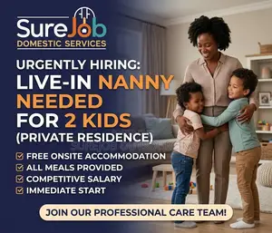 Urgent: Live-in Nanny Needed for 2 Kids (Private Residence)