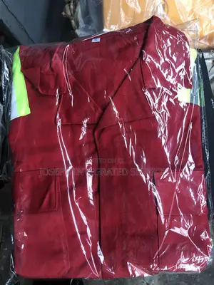 Red Industrial Workwear Coverall (Boiler Suit)