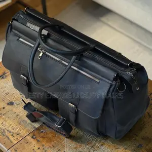 High-Quality Luxury Genuine Leather Duffel Bag