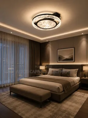 Ceiling Crystal Flush Light