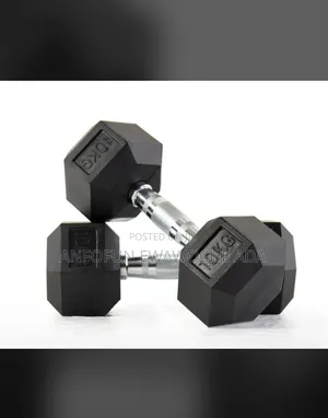 Hex Rubber Dumbbell