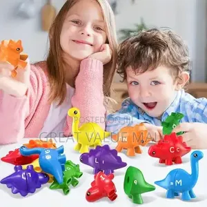 Dinosaur-Themed Educational Toy Set for Math Skills Development