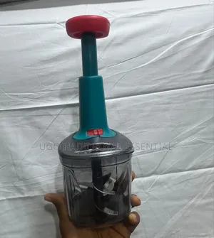 Multi-Purpose Hand Press Push Chopper Manual Food Processor (1100ml)