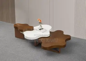 Luxury Flower-Shaped Nesting Center Table