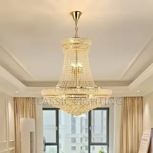Luxury Crystal Chandelier Large Pendant Light for Living Room Light