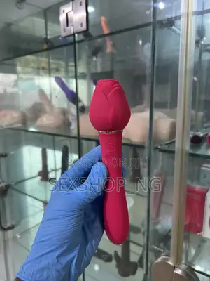 Double End Strong Rechargeable Rose Plus Wand Vibrator