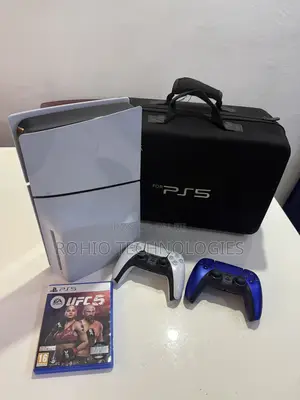 Playstation 5 Slim With Two Pads, Ufc 5 Disc and Console Bag