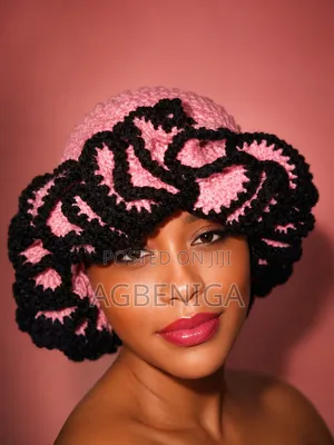 Crochet Ruffle Hat