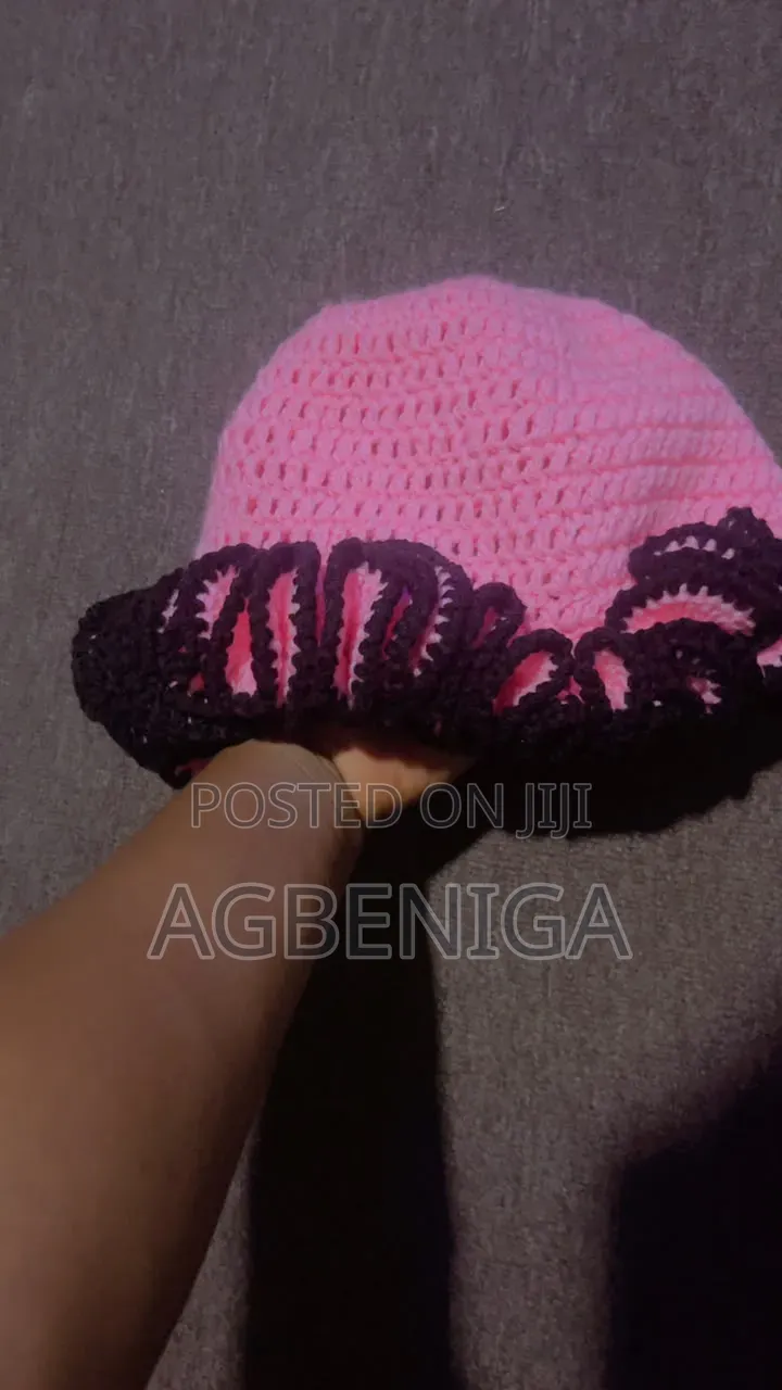 Crochet Ruffle Hat