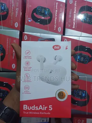 Itel BudsAir 5 (IEW-50) Wireless Earbuds–36h Playtime AI Translation